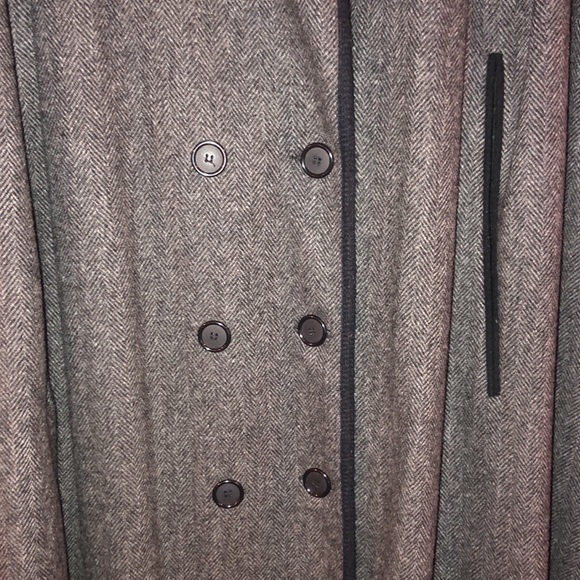 Vintage Plus Size 100% Wool Herringbone Cape - Picture 3 of 9